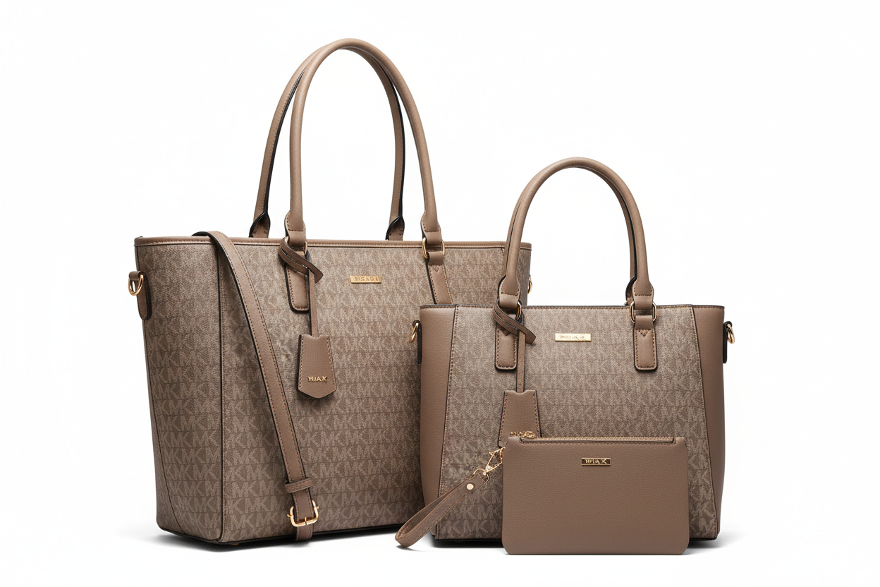 Edelyn Women'S Tote Bag, Small Tote Handbag, Pouch Purse & Wristlet Wallet, Signature Handbag 4 Pcs Set by Mia K