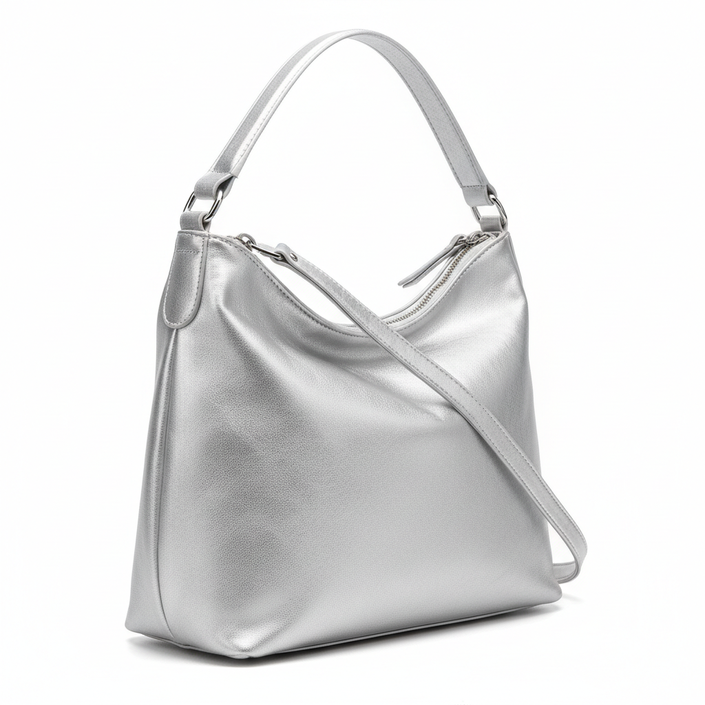 Hobo Bag for Women Crossbody Purse and Handbags Ladies Chic Shoulder Bags, Pearl Silver