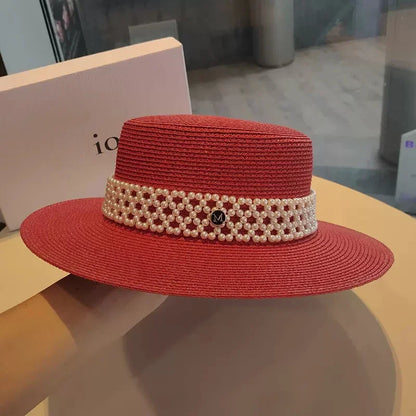New Elegant Women's Summer Straw Hat Fashion Derby Beach Sun Hats Holiday Panama Hats Chapeu Feminino