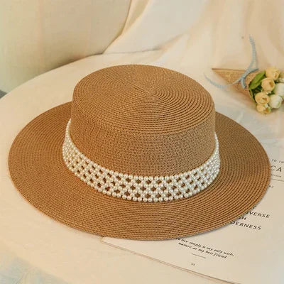 New Elegant Women's Summer Straw Hat Fashion Derby Beach Sun Hats Holiday Panama Hats Chapeu Feminino