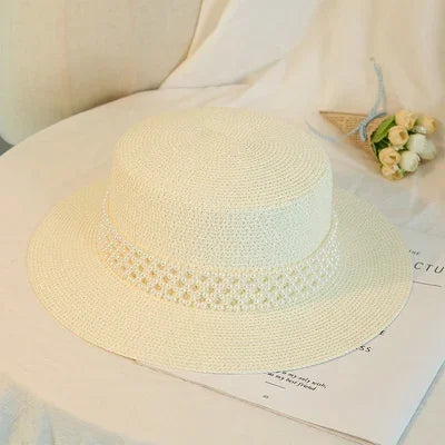 New Elegant Women's Summer Straw Hat Fashion Derby Beach Sun Hats Holiday Panama Hats Chapeu Feminino