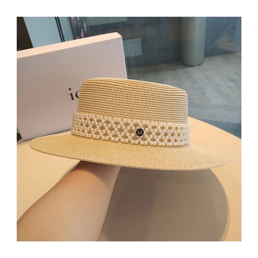 New Elegant Women's Summer Straw Hat Fashion Derby Beach Sun Hats Holiday Panama Hats Chapeu Feminino