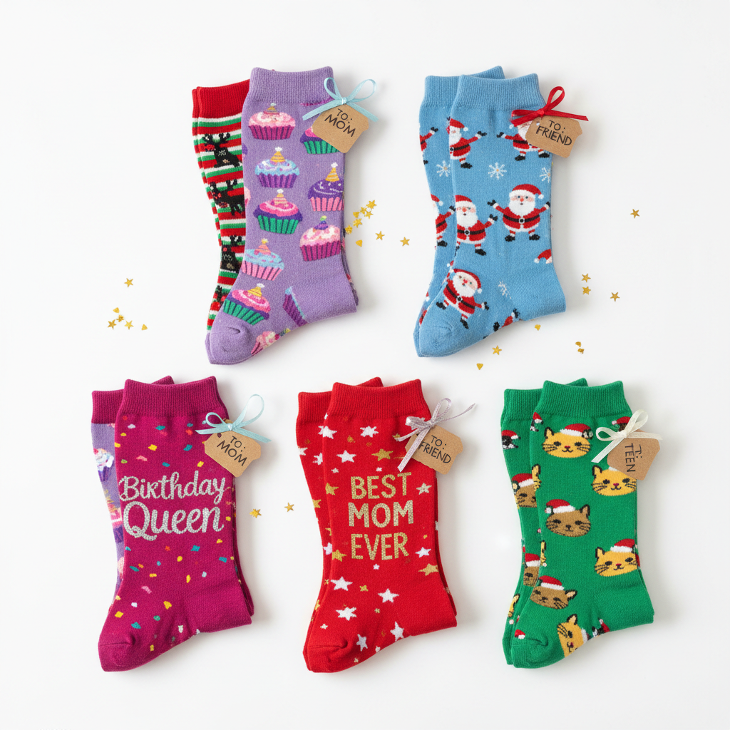 Women'S Cute Socks Funny Christmas Birthday Gifts for Women Mom Teenage Girls