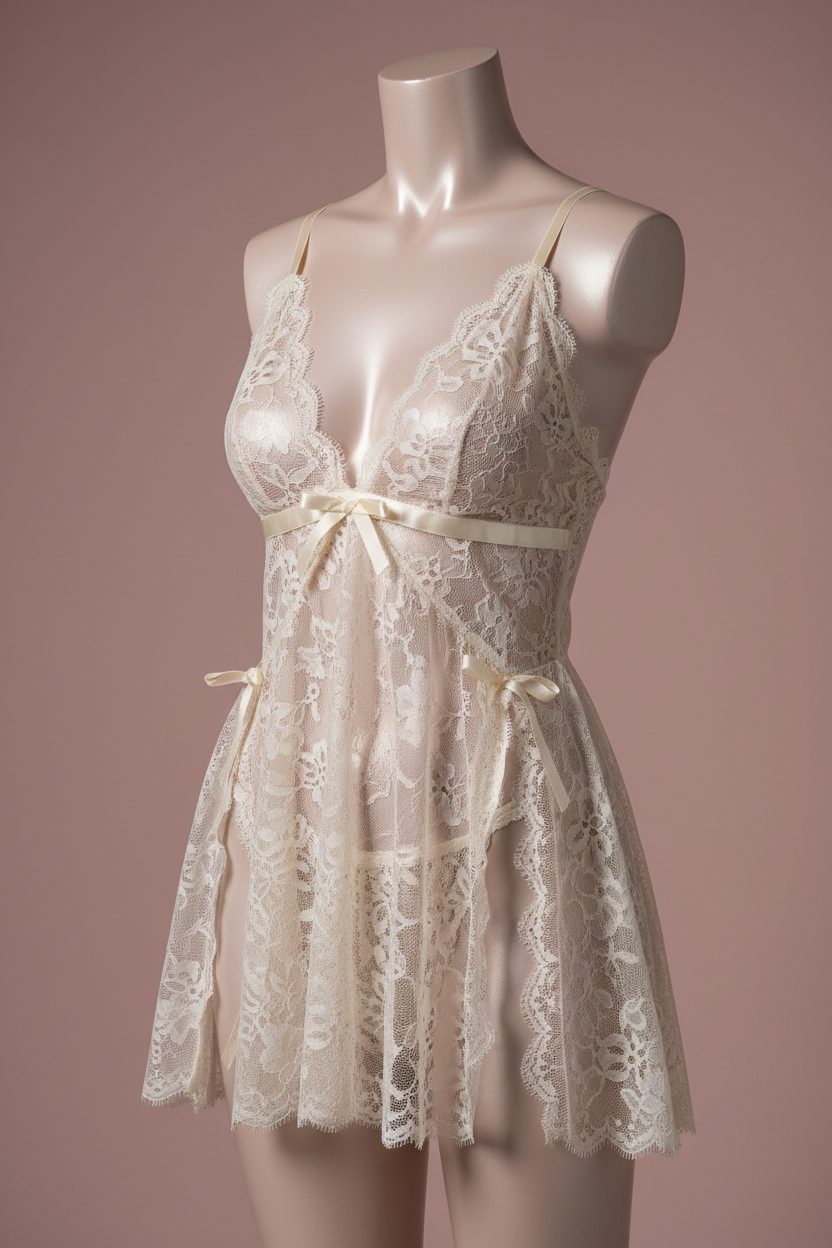 Womens Sexy Lingerie Sleepwear Nightwear Underwear Teddy Babydoll Lace Dress Set