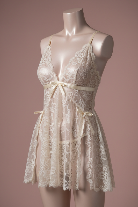 Womens Sexy Lingerie Sleepwear Nightwear Underwear Teddy Babydoll Lace Dress Set